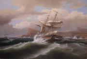 Thomas Birch An American Ship in Distress Germany oil painting artist